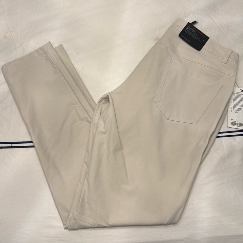 NWT Lululemon ABC Pant Slim 34x34 Bone